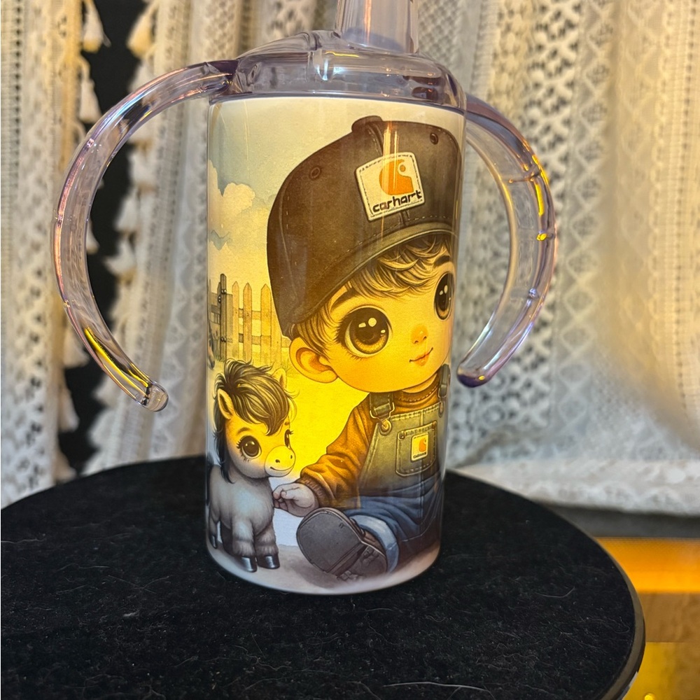 Carhartt Kids Sippy Cup with Cute Illustration